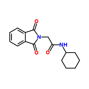 N-cyclohexyl-2-(1,3-dioxoisoindol-2-yl)acetamide Structure,33845-21-5Structure