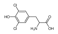 2-Amino-3-(3,5-dichloro-4-hydroxyphenyl)propanoic acid Structure,3387-87-9Structure