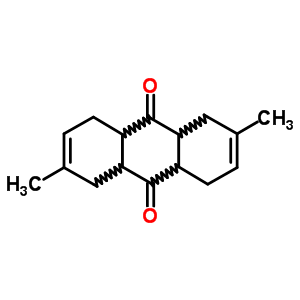 9,10-Anthracenedione,1,4,4a,5,8,8a,9a,10a-octahydro-2,6-dimethyl- Structure,33982-94-4Structure