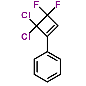 Benzene,(4,4-dichloro-3,3-difluoro-1-cyclobuten-1-yl)- Structure,340-01-2Structure