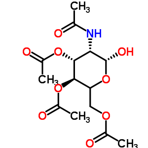 2-(乙酰基氨基)-2-脱氧-D-吡喃葡萄糖 3,4,6-三乙酸酯结构式_34051-43-9结构式