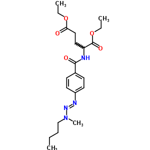 Diethyl 2-[[4-(butyl-methyl-amino)diazenylbenzoyl]amino]pentanedioate Structure,34146-57-1Structure