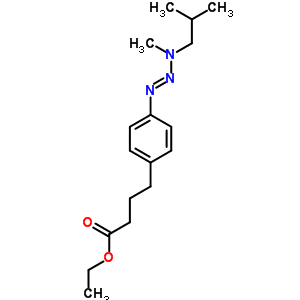 Ethyl 4-[4-(methyl-(2-methylpropyl)amino)diazenylphenyl]butanoate Structure,34153-44-1Structure