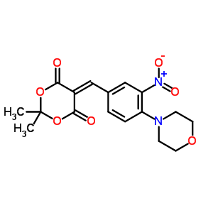 2,2-Dimethyl-5-[(4-morpholino-3-nitrophenyl)methylene]-1,3-dioxane-4,6-dione Structure,341935-02-2Structure