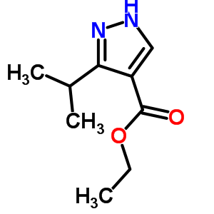 Ethyl-3-isopropyl pyrazole-4-carboxylate Structure,342026-17-9Structure