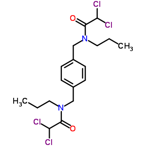 2,2-Dichloro-n-[[4-[[(2,2-dichloroacetyl)-propyl-amino]methyl]phenyl]methyl]-n-propyl-acetamide Structure,34225-62-2Structure