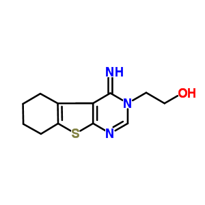 2-(4-Imino-5,6,7,8-tetrahydro[1]benzothieno[2,3-d]pyrimidin-3(4h)-yl)ethanol Structure,342396-95-6Structure