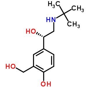 4-[(1S)-2-(tert-butylamino)-1-hydroxyethyl]-2-(hydroxymethyl)phenol Structure,34271-50-6Structure