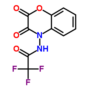 N-(2,3-二氢-2,3-二氧代-4H-1,4-苯并噁嗪-4-基)-2,2,2-三氟-乙酰胺结构式_34288-10-3结构式