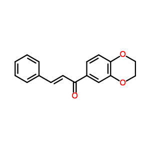 (E)-1-(2,3-dihydrobenzo[b][1,4]dioxin-6-yl)-3-phenylprop-2-en-1-one Structure,343609-17-6Structure