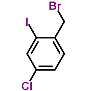 4-Chloro-2-iodobenzyl bromide Structure,343929-11-3Structure