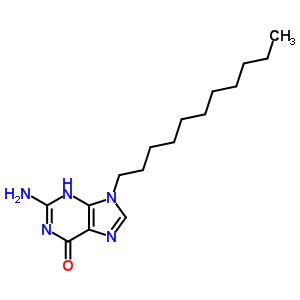 6H-purin-6-one,2-amino-1,9-dihydro-9-undecyl- Structure,34396-82-2Structure