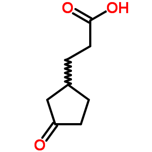 3-(3-氧代环戊基)丙酸结构式_34399-77-4结构式