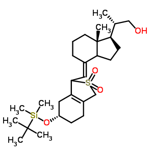 (βS,1R,3aS,4E,7aR)-4-[[(6S)-6-[[(叔丁基二甲基甲硅烷基氧基]-1,3,4,5,6,7-六氢-2,2-二氧化物苯并[c]噻吩-1-基]亚甲基]八氢-β,7a-二甲基-1H-茚-1-乙醇结构式_344798-31-8结构式