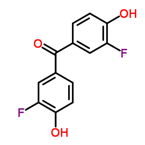 Bis(3-fluoro-4-hydroxy-phenyl)methanone Structure,345-67-5Structure