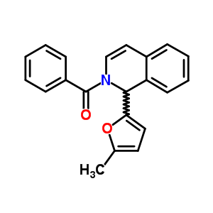 2-苯甲酰基-1-(5-甲基-2-呋喃基)-1,2-二氢异喹啉结构式_34579-55-0结构式