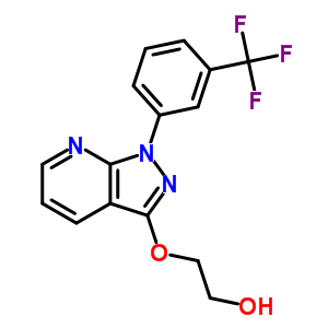 2-[[1-(A,A,A-三氟-间甲苯)-1H-吡唑并[3,4-B]吡啶-3-基]氧基]乙醇结构式_34580-74-0结构式