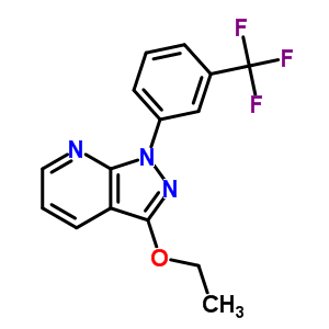 3-Ethoxy-1-(a,a,a-trifluoro-m-tolyl)-1h-pyrazolo[3,4-b]pyridine Structure,34580-75-1Structure