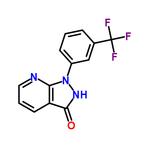 1,2-Dihydro-1-(a,a,a-trifluoro-m-tolyl)-3h-pyrazolo[3,4-b]pyridin-3-one Structure,34580-77-3Structure