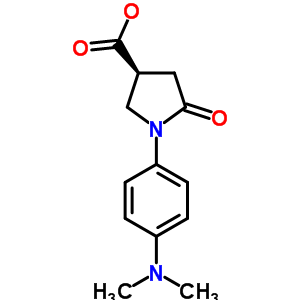 1-(4-Dimethylamino-phenyl)-5-oxo-pyrrolidine-3-carboxylic acid Structure,346644-26-6Structure