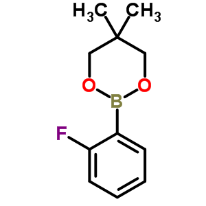 1-(5,5-二甲基-1,3,2-二噁硼烷-2-基)-2-氟苯结构式_346656-39-1结构式