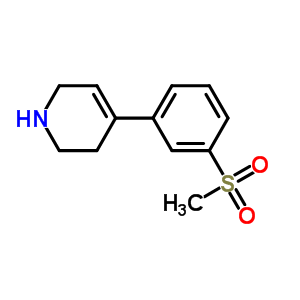 4-[3-(Methylsulfonyl)phenyl ]-1,2,3,6-tetrahydropyridine Structure,346688-58-2Structure