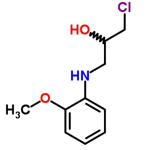 1-Chloro-3-[(2-methoxyphenyl)amino]propan-2-ol Structure,3470-91-5Structure