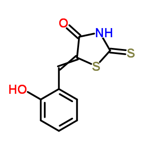 4-Thiazolidinone,5-[(2-hydroxyphenyl)methylene]-2-thioxo- Structure,34709-44-9Structure