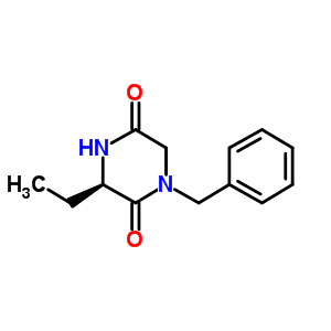 1-Benzyl-3(r)-ethyl-piperazine-2,5-dione Structure,347195-54-4Structure