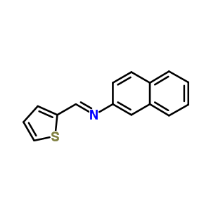 2-Naphthalenamine,n-(2-thienylmethylene)- Structure,34755-95-8Structure