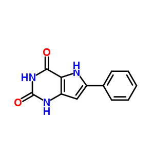 6-苯基-5H-吡咯并[3,2-d]嘧啶-2,4-二醇结构式_34771-39-6结构式