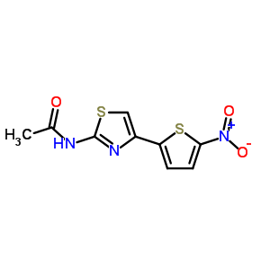 N-[4-(5-nitro-2-thienyl)-2-thiazolyl ]acetamide Structure,34800-28-7Structure