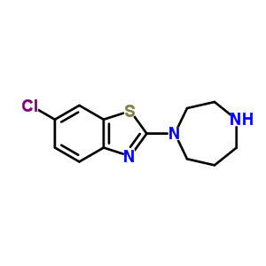 6-Chloro-2-(1,4-diazepan-1-yl)-1,3-benzothiazole Structure,348134-09-8Structure