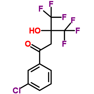 1-(3-氯苯基)-4,4,4-三氟-3-羟基-3-(三氟甲基)-1-丁酮结构式_34844-15-0结构式