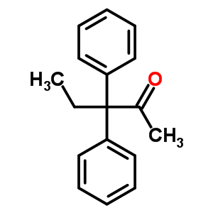 3,3-二苯基-2-戊酮结构式_34885-21-7结构式