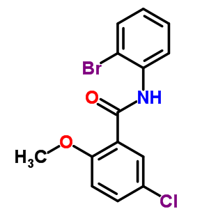 N-(2-bromophenyl)-5-chloro-2-methoxybenzamide Structure,349538-99-4Structure