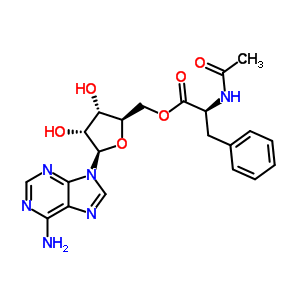 3’-O-(n-acetylphenylalanyl)adenosine Structure,34996-32-2Structure