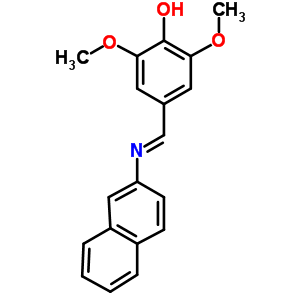 2,6-Dimethoxy-4-[(2-naphthalenylimino)methyl ]-phenol Structure,350035-09-5Structure