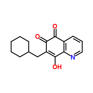 7-(Cyclohexylmethyl)-8-hydroxy-quinoline-5,6-dione Structure,35073-58-6Structure