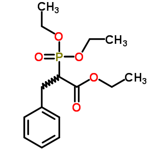 Benzenepropanoic acid, .alpha.-(diethoxyphosphinyl)-, ethyl ester Structure,35085-32-6Structure