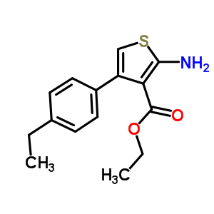 Ethyl 2-amino-4-(4-ethylphenyl)thiophene-3-carboxylate Structure,350989-99-0Structure