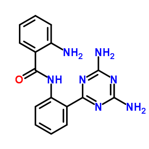 2-氨基-n-[2-(4,6-二氨基-1,3,5-噻嗪-2-基)苯基]苯甲酰胺结构式_35107-23-4结构式