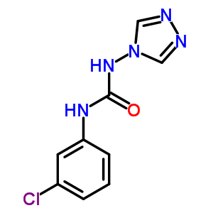 3-(3-Chlorophenyl)-1-(1,2,4-triazol-4-yl)urea Structure,35224-67-0Structure