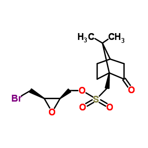 [(2R,3r)-3-(bromomethyl)-2-oxiranyl]methyl [(1s)-7,7-dimethyl-2-oxobicyclo[2.2.1]hept-1-yl]methanesulfonate Structure,352525-76-9Structure