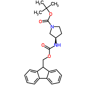 (R)-(-)-n-boc-3-n-fmoc-aminopyrrolidine Structure,352530-40-6Structure