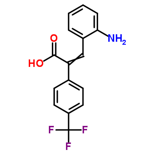 3-(2-氨基苯基)-2-[4-(三氟甲基)苯基]-2-丙烯酸结构式_35315-48-1结构式