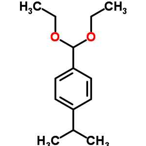 Benzene,1-(diethoxymethyl)-4-(1-methylethyl)- Structure,35364-90-0Structure