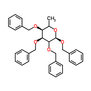 Benzyl 2,3,4-tri-o-benzyl-6-deoxyhexopyranoside Structure,353754-90-2Structure