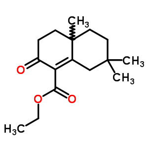 Ethyl 4a,7,7-trimethyl-2-oxo-4,5,6,8-tetrahydro-3h-naphthalene-1-carboxylate Structure,35482-84-9Structure