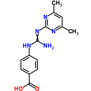 4-[N’-(4,6-dimethyl-pyrimidin-2-yl)-guanidino]-benzoic acid Structure,354994-01-7Structure